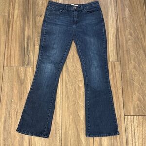 Signature by Levi Strauss Dark Blue Wide Leg Jeans